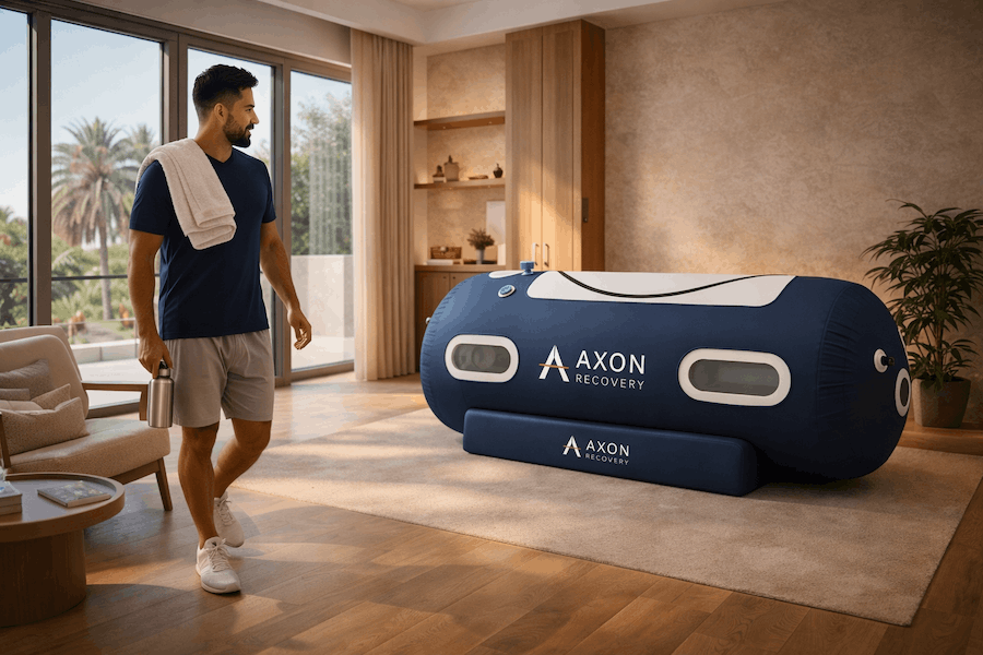 Atom hyperbaric chamber in a sports recovery setting